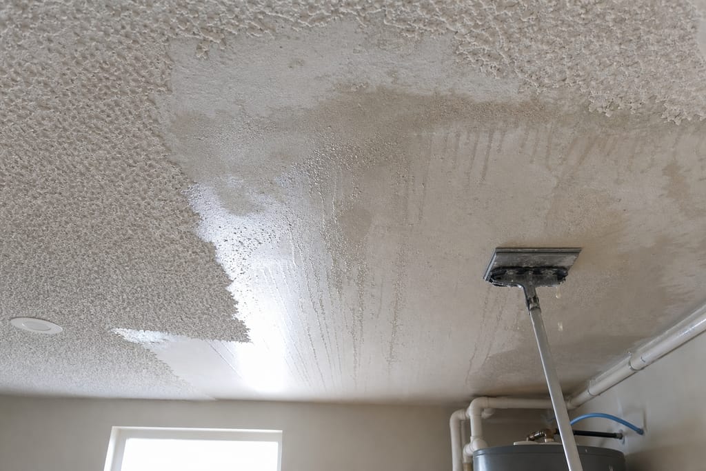 Wetting and scraping photo